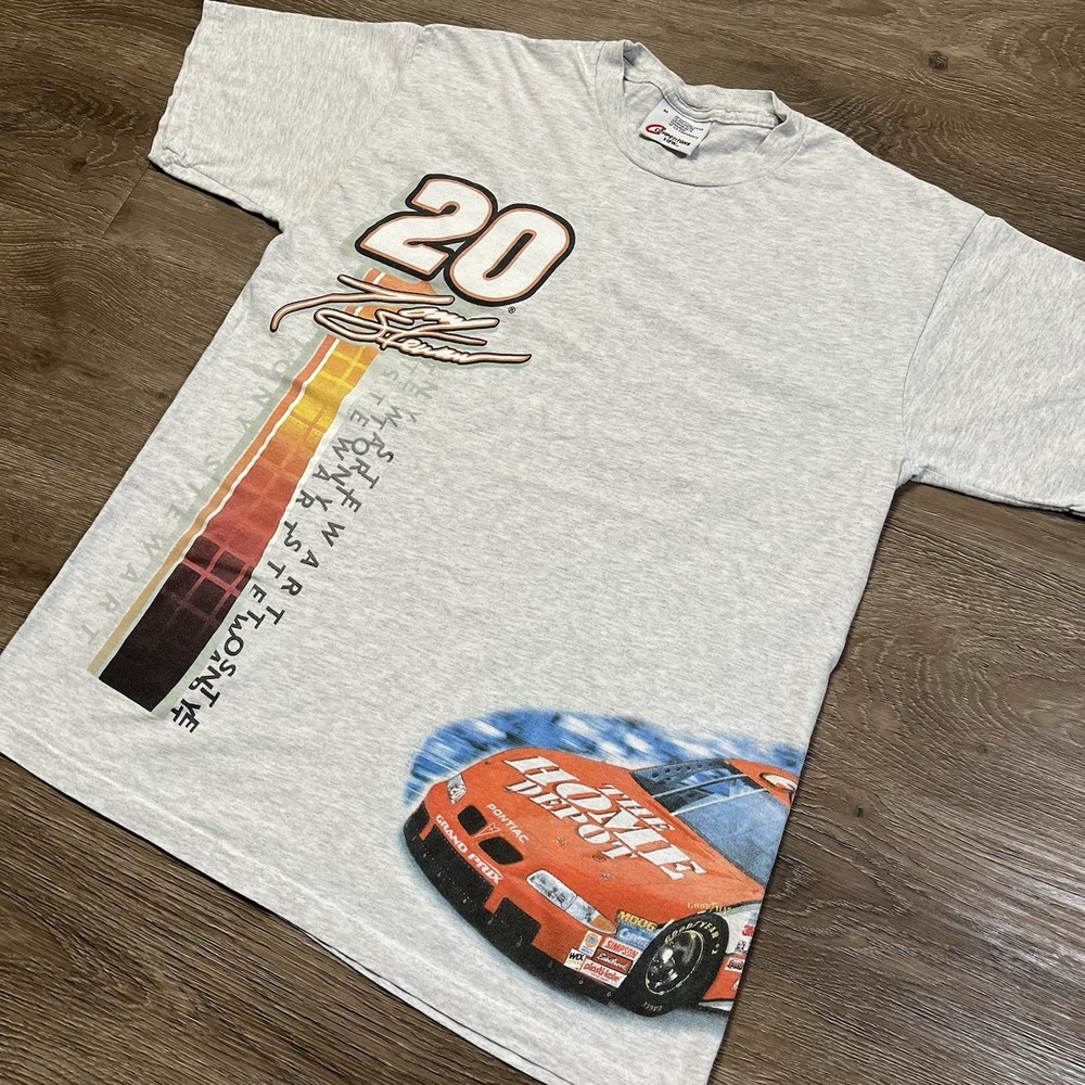 Vintage Competitors View Size M Tony Stewart Home Depot NASCAR Racing Tee Shirt
